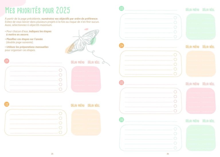 agenda développement personnel