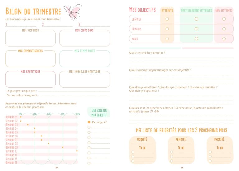 agenda  développement personnel